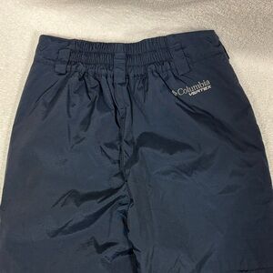 Columbia vertex snow pants navy blue elastic waist unisex 10/12